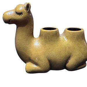 Yellowish Brown Camel Ceramic Planter